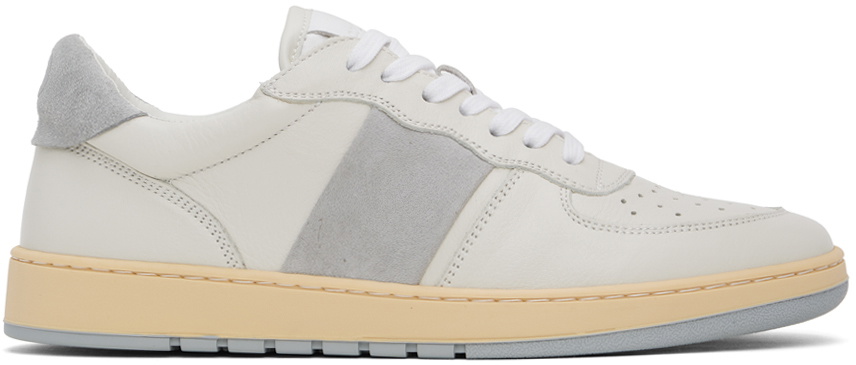 COLLEGIUM Off-White & Gray Pillar Destroyer Low Sneakers