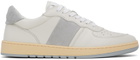 COLLEGIUM Off-White & Gray Pillar Destroyer Low Sneakers