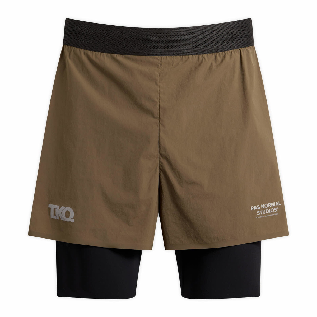 Pas Normal Studios Men's T.K.O. Balance 2-in-1 Shorts in Dark Stone