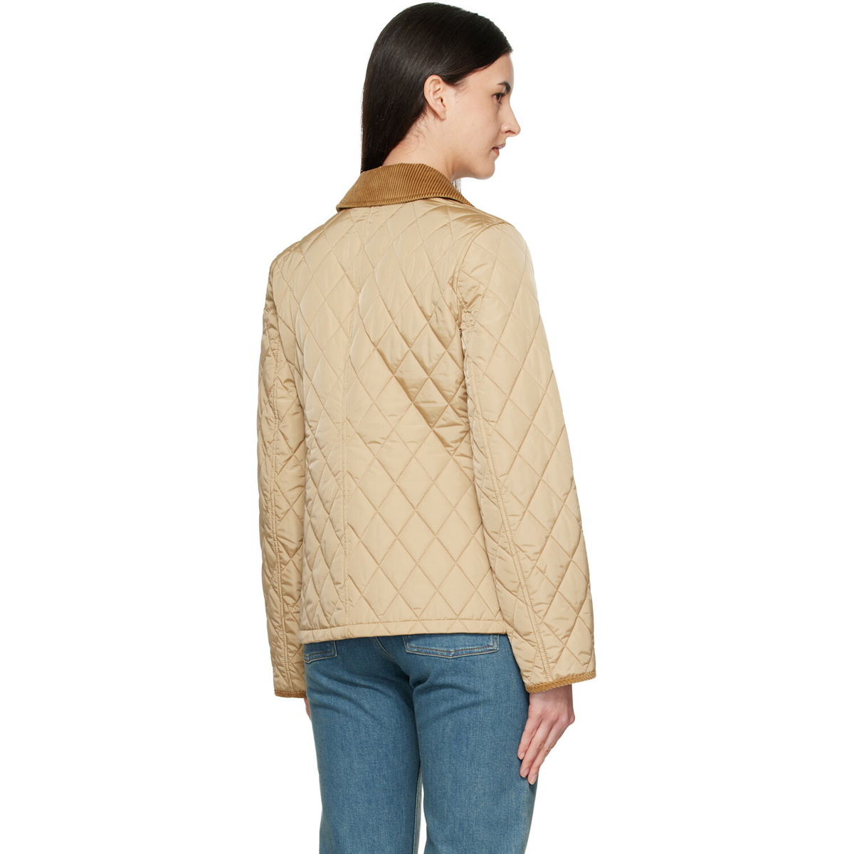 Burberry Beige Quilted Nylon Jacket