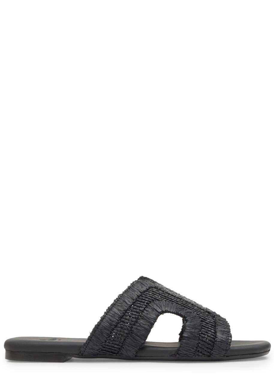 Castañer Philipa Raffia Sandals Black