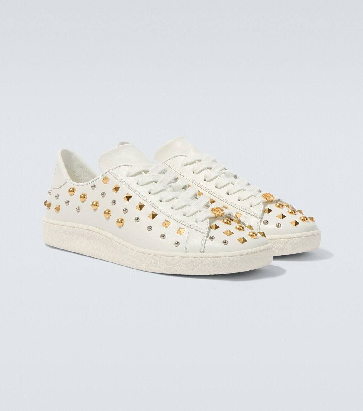 Valentino Royco studded leather sneakers