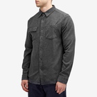 KAVU Men's Langley Flannel Overshirt in Moonless Night