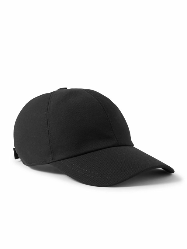 Photo: Brioni - Wool-Twill Baseball Cap - Black