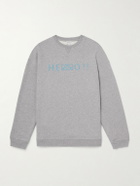 LOEWE - Logo-Print Cotton-Jersey Sweatshirt - Gray