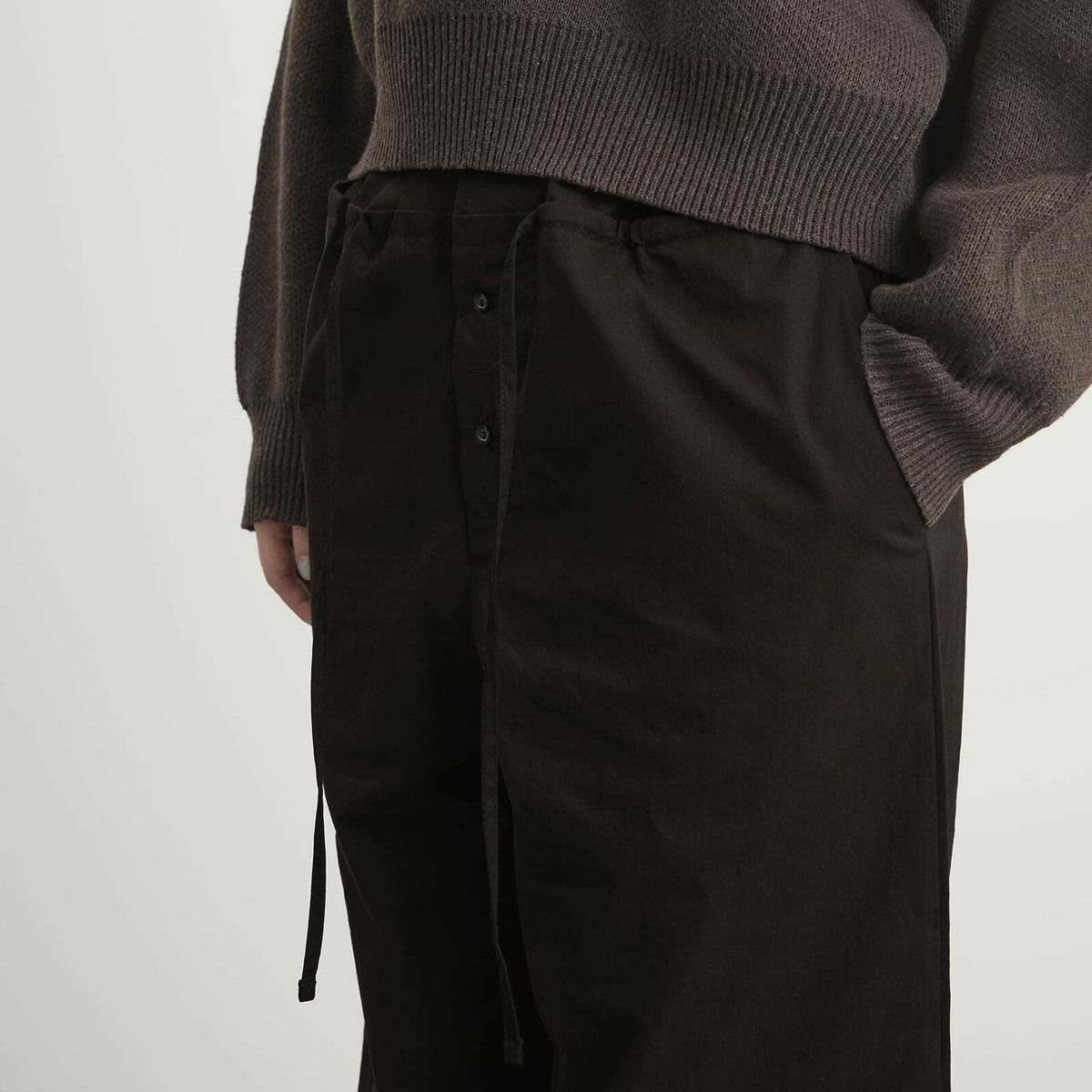 Deiji Studios Women's Two Band Trousers in Black