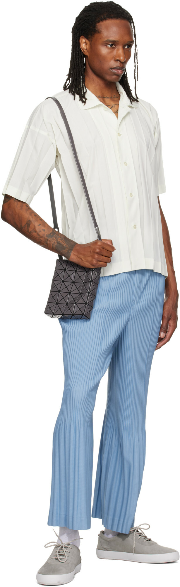 BAO BAO ISSEY MIYAKE Gray Prism Gloss Bag