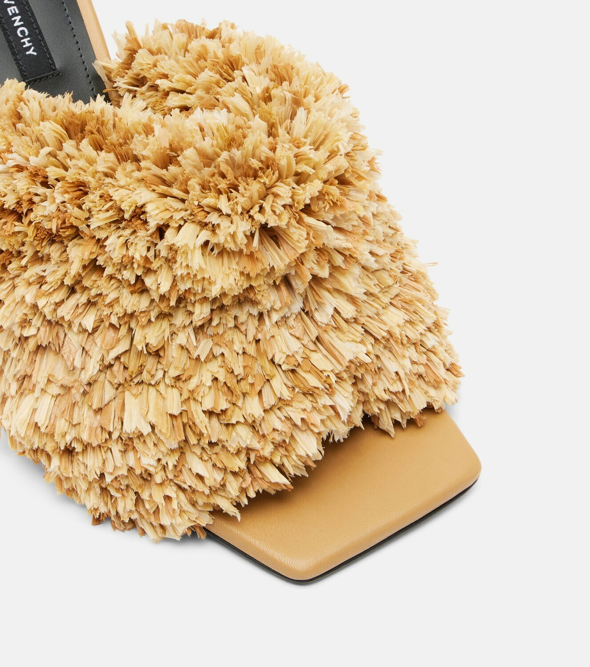 Givenchy Tape raffia-effect mules
