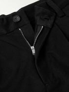 AGOLDE - Slater Straight-Leg Pleated Cotton-Twill Trousers - Black