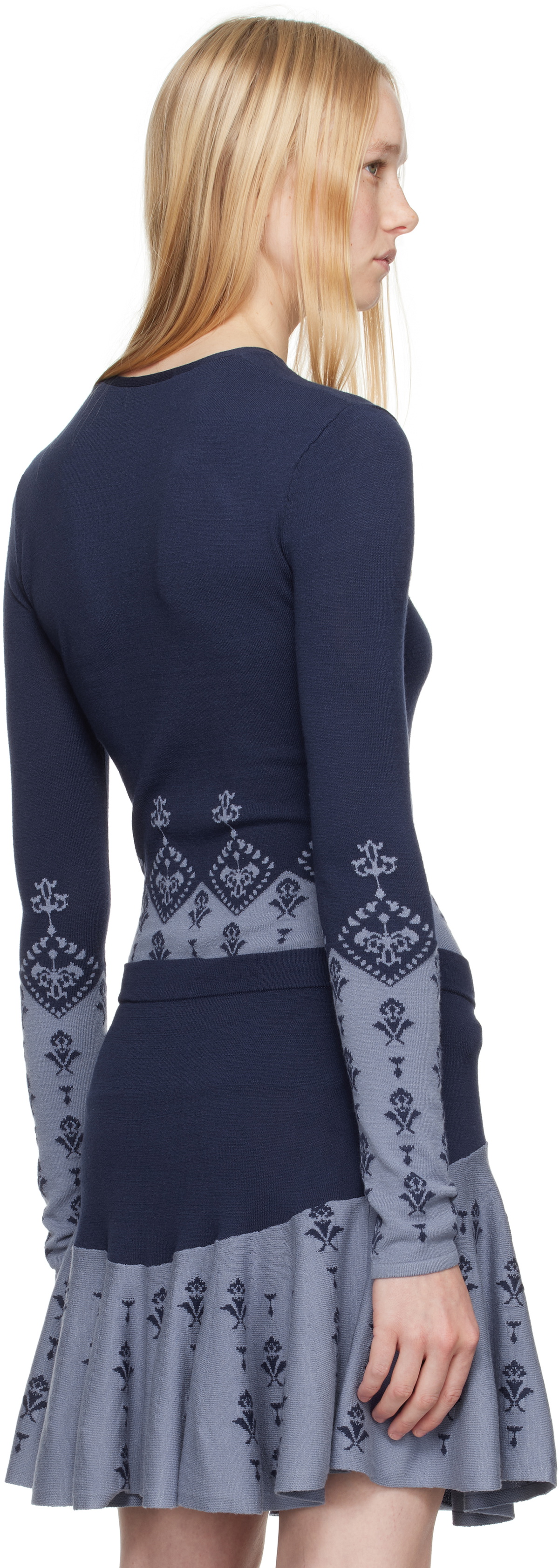 Conner Ives Blue Sock Long Sleeve Henley