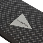 and wander Men's Reflective Ripstop Pouch in Black 