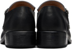 Enfants Riches Déprimés Black Leather Pope Loafers
