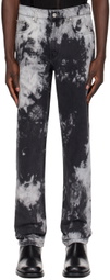 LGN Louis Gabriel Nouchi Black Tie-Dye Jeans