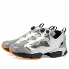 Reebok x ARIES Instapump Fury 94 Sneakers in Silver/Black/Orange