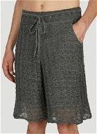 Isa Boulder - Popcorn Open Stitch Shorts in Grey
