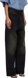 VETEMENTS Black Spiral Jeans