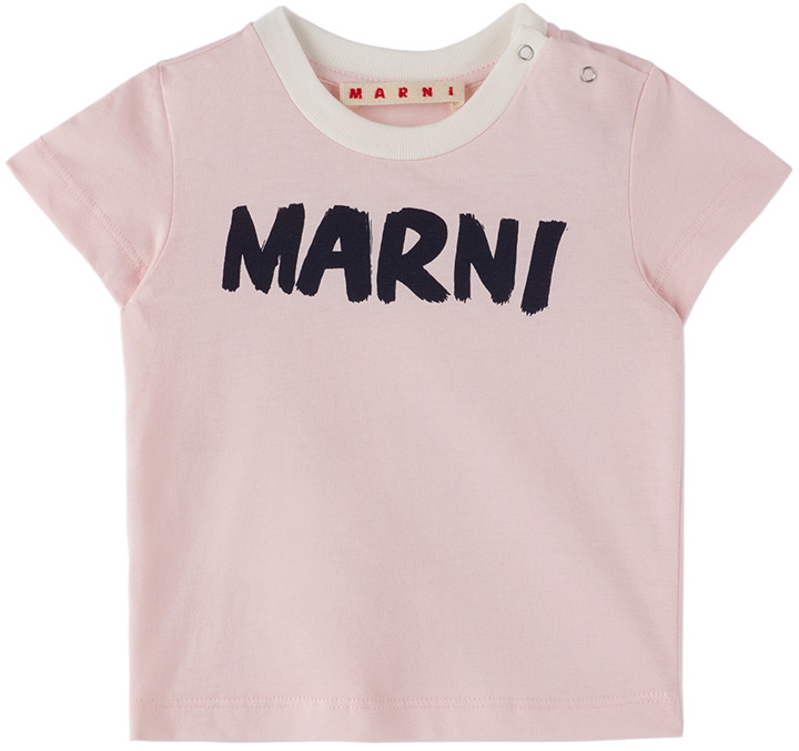 Photo: Marni Baby Pink Logo T-Shirt