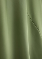 Norma Kamali Maria Satin Maxi Dress Mid Green