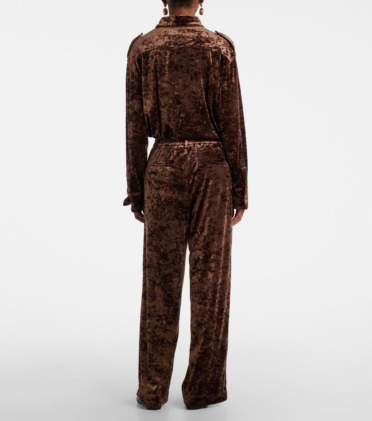 Xu Zhi Velvet straight pants