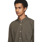 Comme des Garcons Homme Deux Khaki Garment-Dyed Shirt