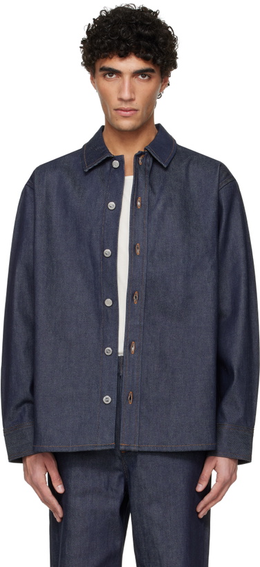Photo: A.P.C. Navy Japanese Denim Jacket