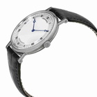 Breguet Classique 18kt White Gold Automatic Ultra Slim Silver Dial Leather Mens Watch 5157bb/11/9v6