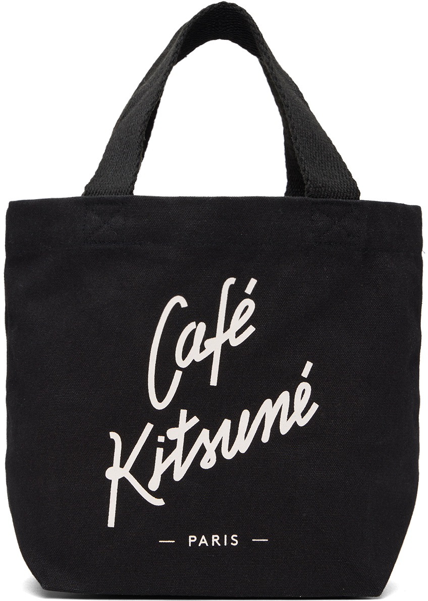 Maison Kitsuné Black Mini 'Cafe Kitsuné Tote Maison Kitsune