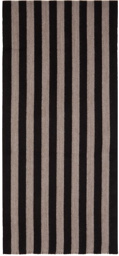 Paul Smith Black and Gray Striped Scarf