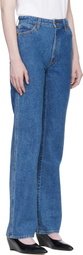 KHAITE Blue Danielle Stretch Jeans