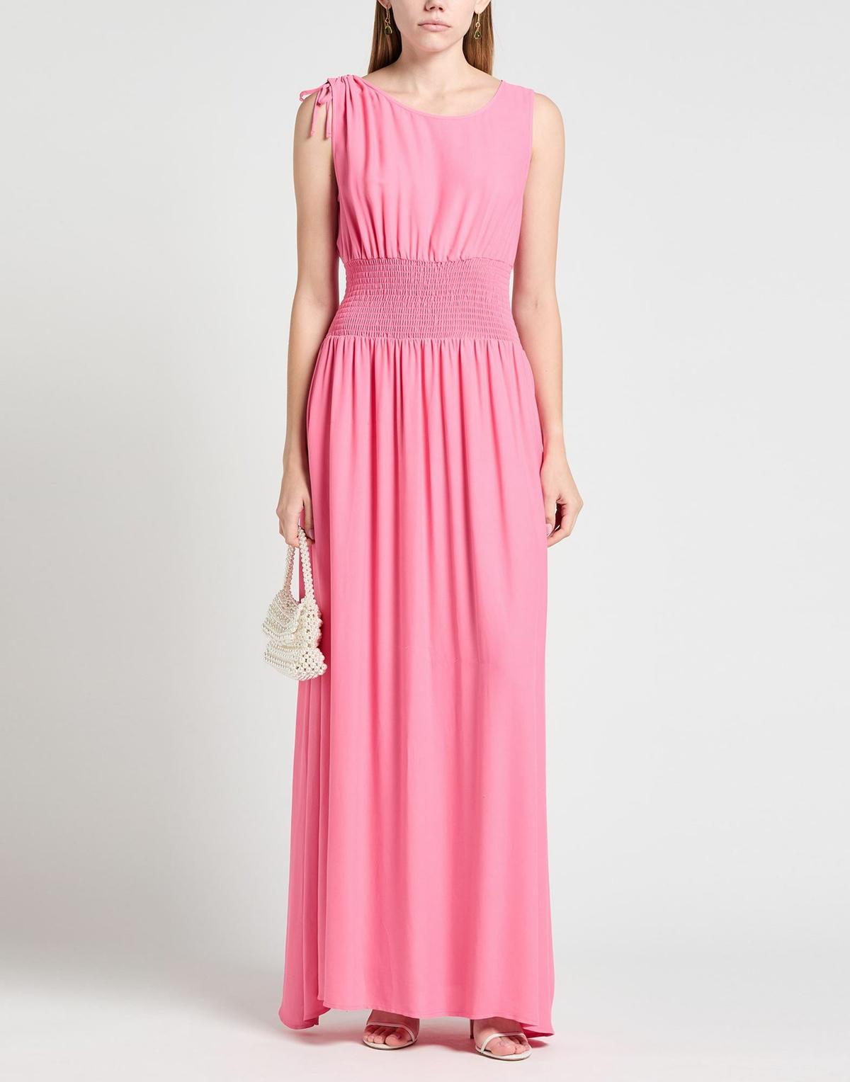 Manila Grace Womens Maxi dress in Pink