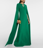 Elie Saab Embellished cady gown