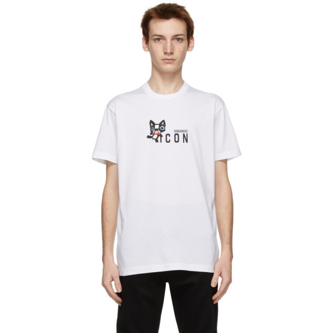 Photo: Dsquared2 White Mini Mascot T-Shirt