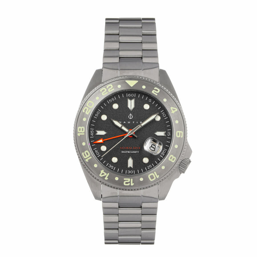 Nautis Global Dive Grey Dial Mens Watch 18093G-B