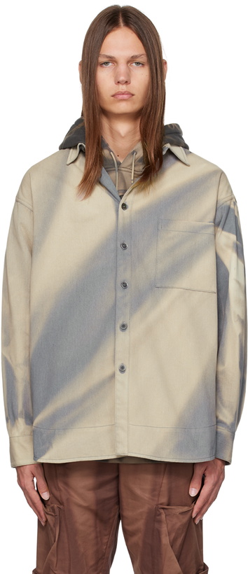 Photo: JiyongKim Blue Sun-Bleached Denim Shirt