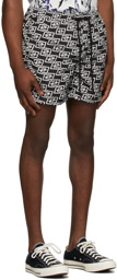 Ksubi Black Hi Fi Angle Board Shorts