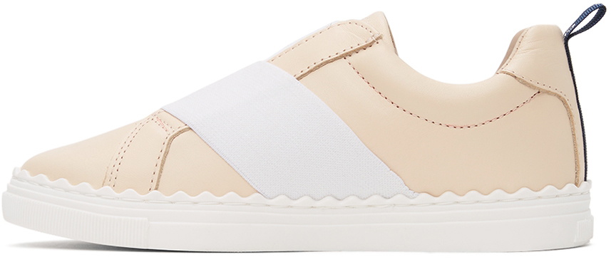 Chloé Kids Pink Leather Lauren Sneakers Chloe