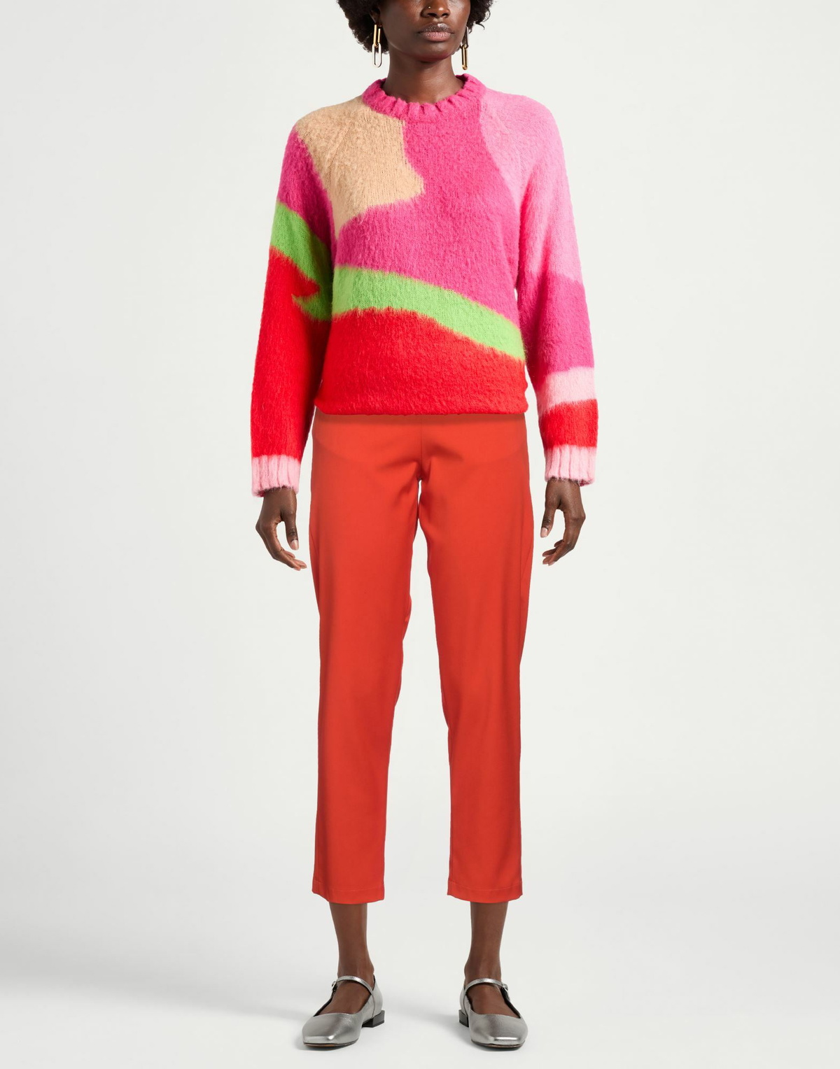 Jijil Womens Pants in Orange