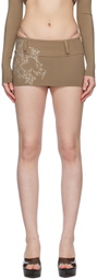Poster Girl Taupe Suzan Miniskirt