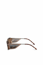 Diesel Rectangle sunglasses - Sunglasses - Unisex - Brown