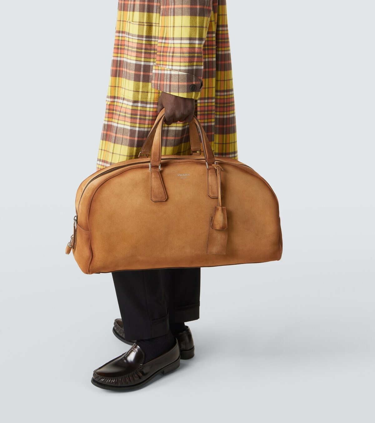 Prada Suede duffel bag