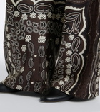 Nili Lotan Morgan printed silk twill wide-leg pants
