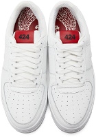 424 White Low Sneakers
