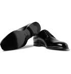 Hugo Boss - Cannes Cross-Grain Leather Derby Shoes - Black