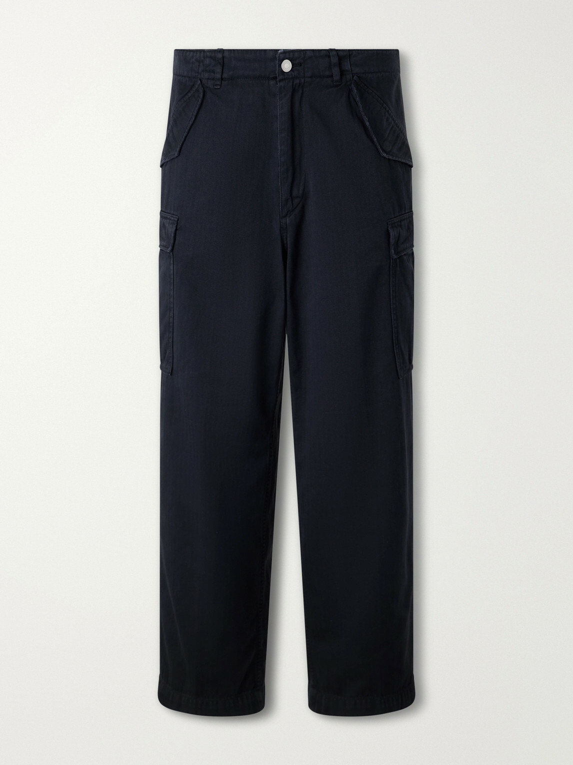 A.PRESSE - Cotton-Twill Trousers - Blue