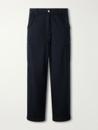A.PRESSE - Cotton-Twill Trousers - Blue