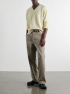 SECOND / LAYER - Vexed Wool and Cashmere-Blend Sweater - Yellow