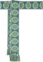 Valentino Garavani Blue & Green Antibes Scarf