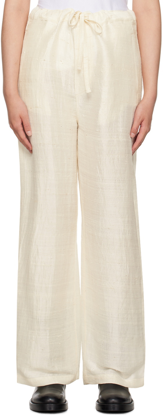 AIREI Beige Drawstring Trousers