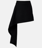 Loewe Draped wool miniskirt