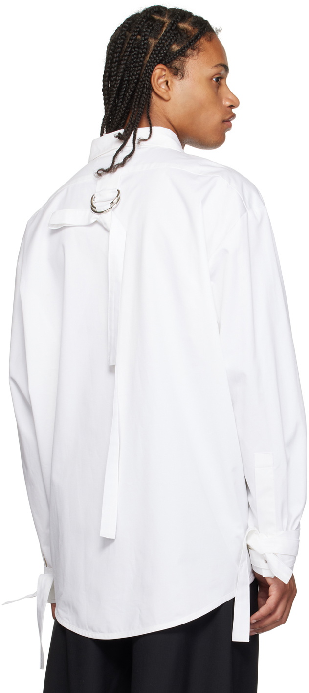 Parnell Mooney White Tie Shirt